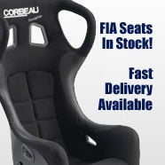 Corbeau FIA racing and Motorsport seats are in stock for fast delivery