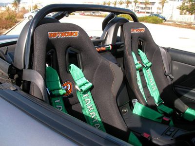 Driftworks racing seats ready for track action