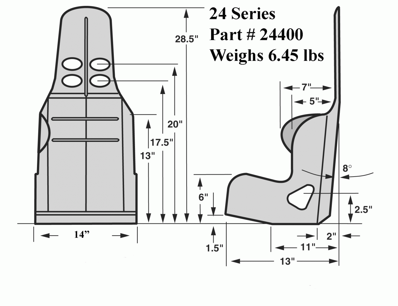 Quarter Midget Seat 24