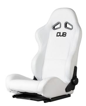 Race Sport - DUB Style White leather Reclining Seat