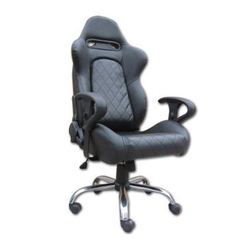 FK Automotive - Detroit Black Racing Office Chair