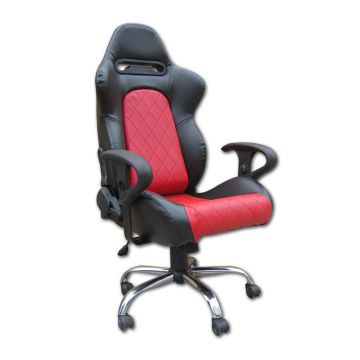 FK Automotive - Detroit Black/Red Racing Office Chair