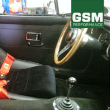 Cobra Classic RS seats fitted with OMP harnesses