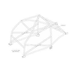 Custom Cages Ford Mustang Notchback Historic T45 Weld-In Roll Cage Kit