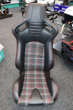 2 Auto Style GT Red Tartan Reclining Seats