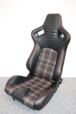 2 Auto Style GT Red Tartan Reclining Seats