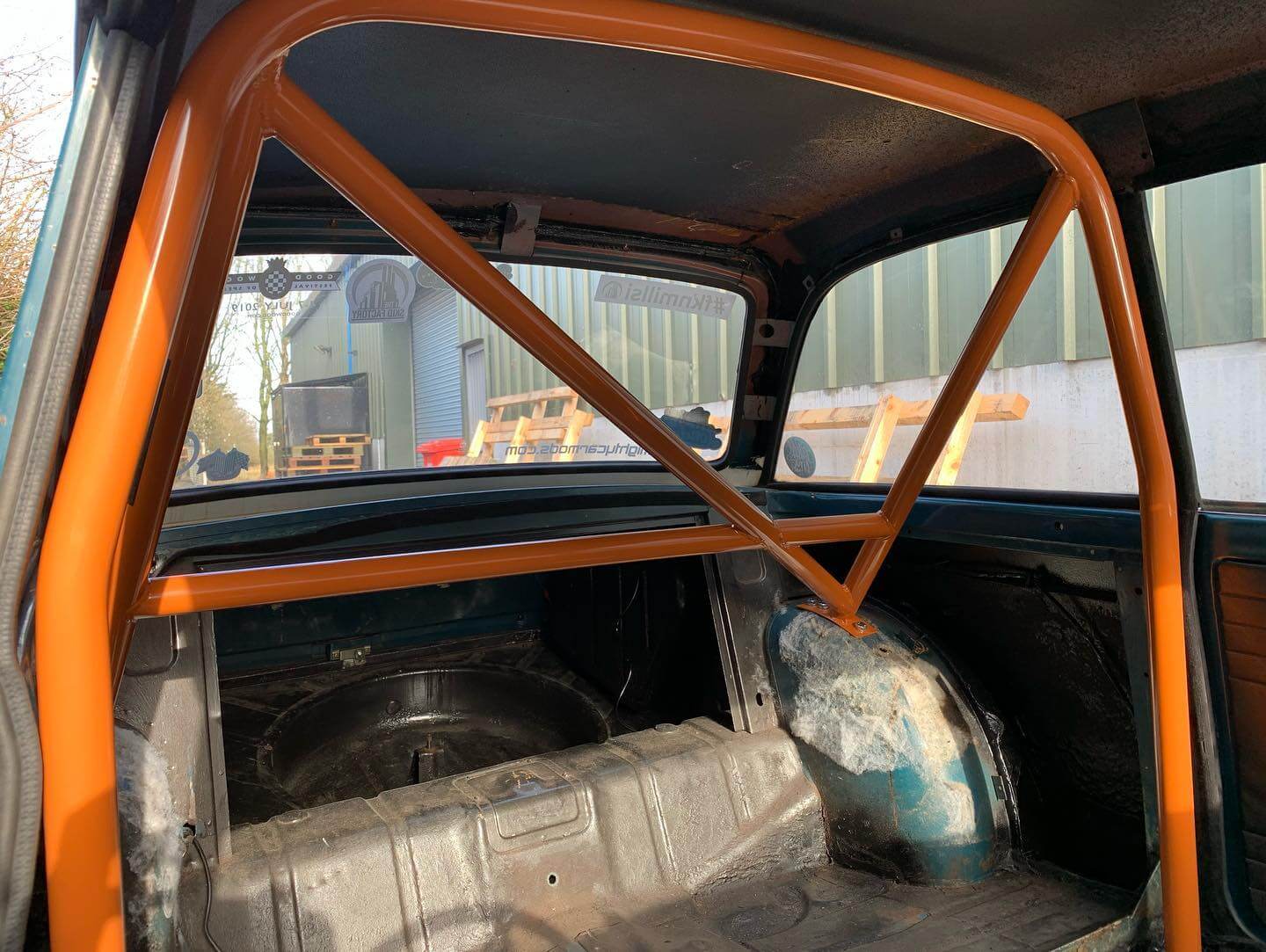 Caged laser roll cages from GSM Performance – orange cage