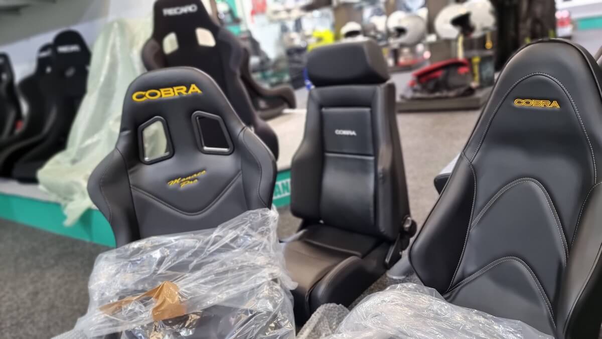 Cobra_Roadster_7_Lotus_Gold_Edition_bucket_seats_at_GSM_performance