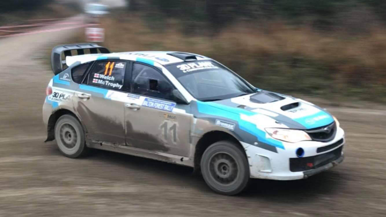 GSM Performance Subaru Impreza Customer Rally Car in action
