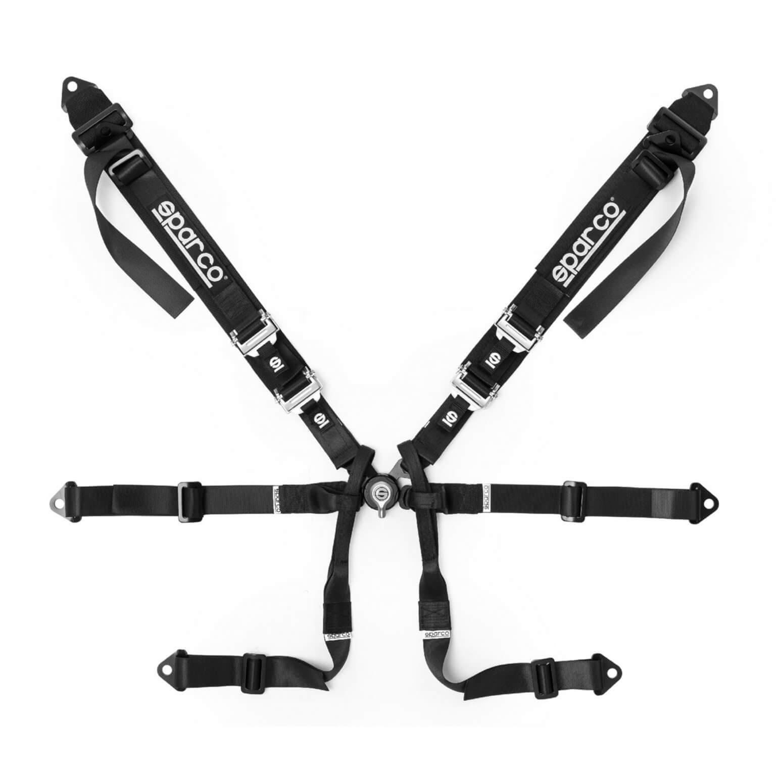 Sparco Belt Prime H7 6 Point 2in Black Harness main image 1