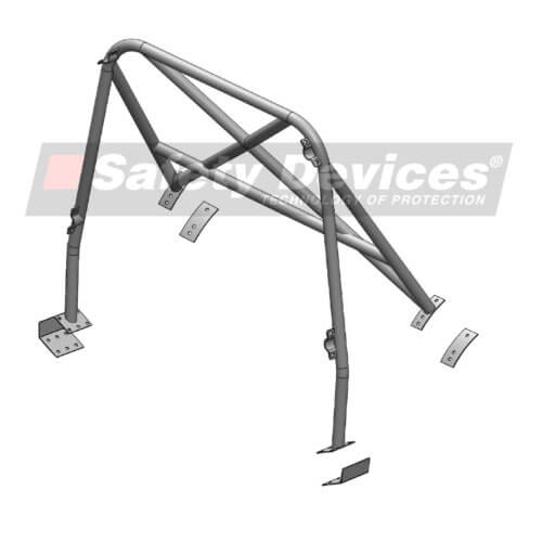 Subaru Devices Safety ケーシーバイナル ADDICTIONs13ボディ Impreza Rear Bolt-In Multipoint GD8 And GC8 ホビーラジコン