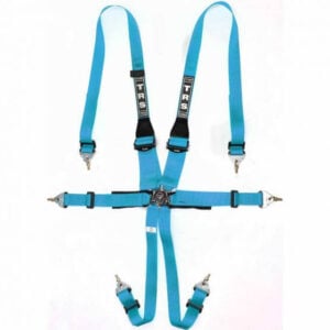 TRS Pro Superlite 6 Point HANS Harness Belt miami blue