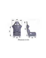 OMP Champ-R Fibreglass Seat size