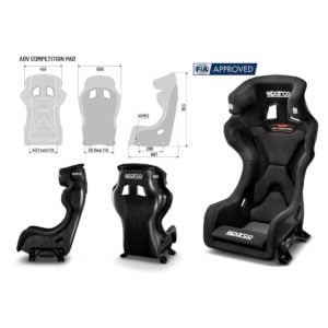 Sparco ADV Competition Pad Carbon Fibre Seat