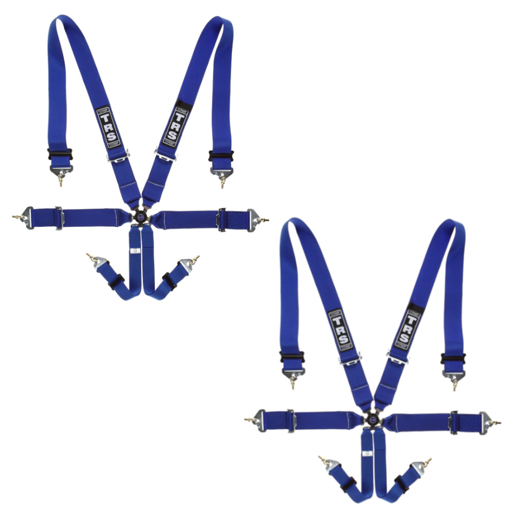TRS Magnum 6 Point FIA Harness Belt blue
