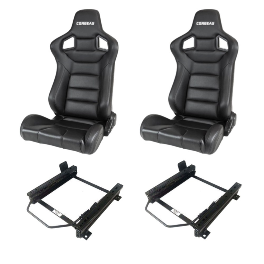2 Corbeau VW T6 Sub-Frames With Black Corbeau RRS Seats Package