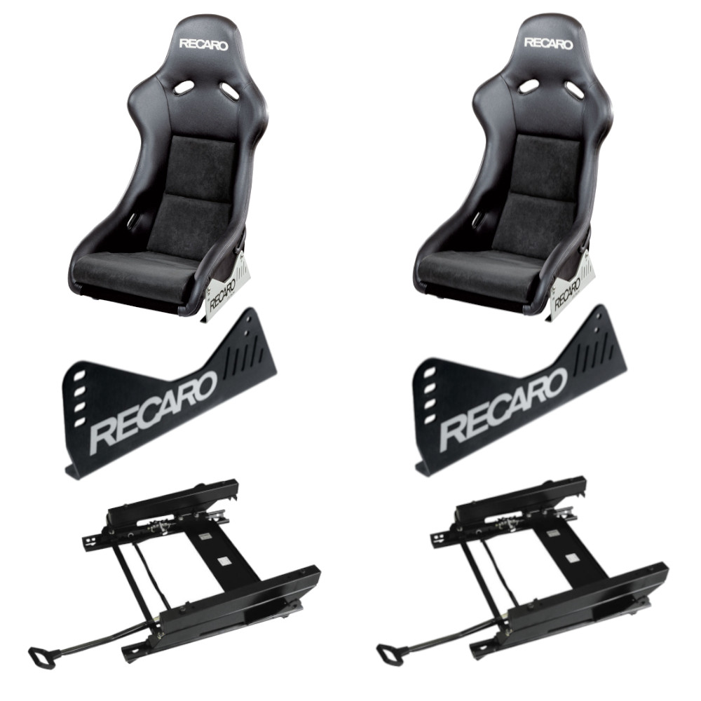 2 Recaro Ford Fiesta Mk6/7 Frames With Black Recaro Pole Position ABE Seat Package