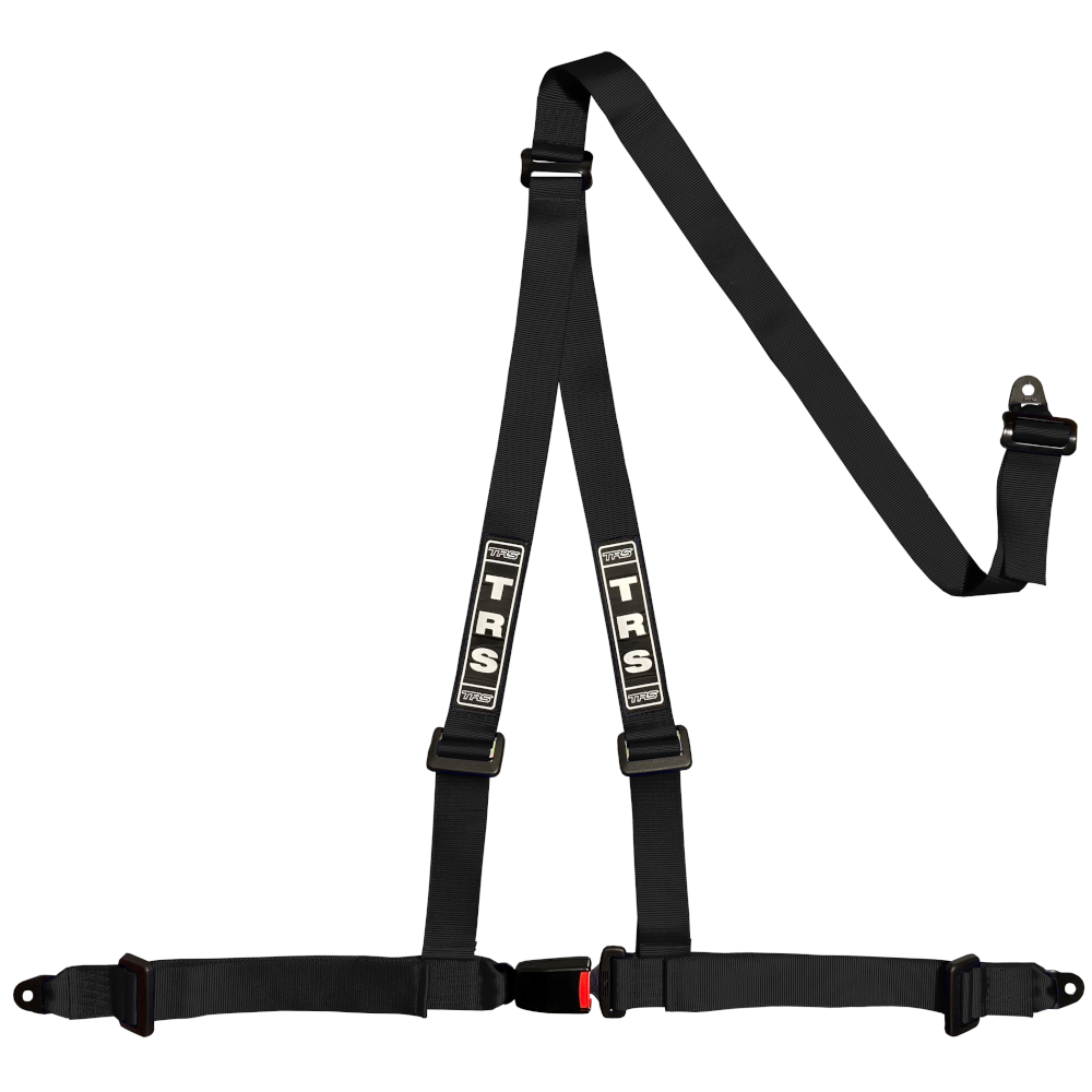 TRS Clubman Bolt In 3 Point Harness Belt-Black-Edited
