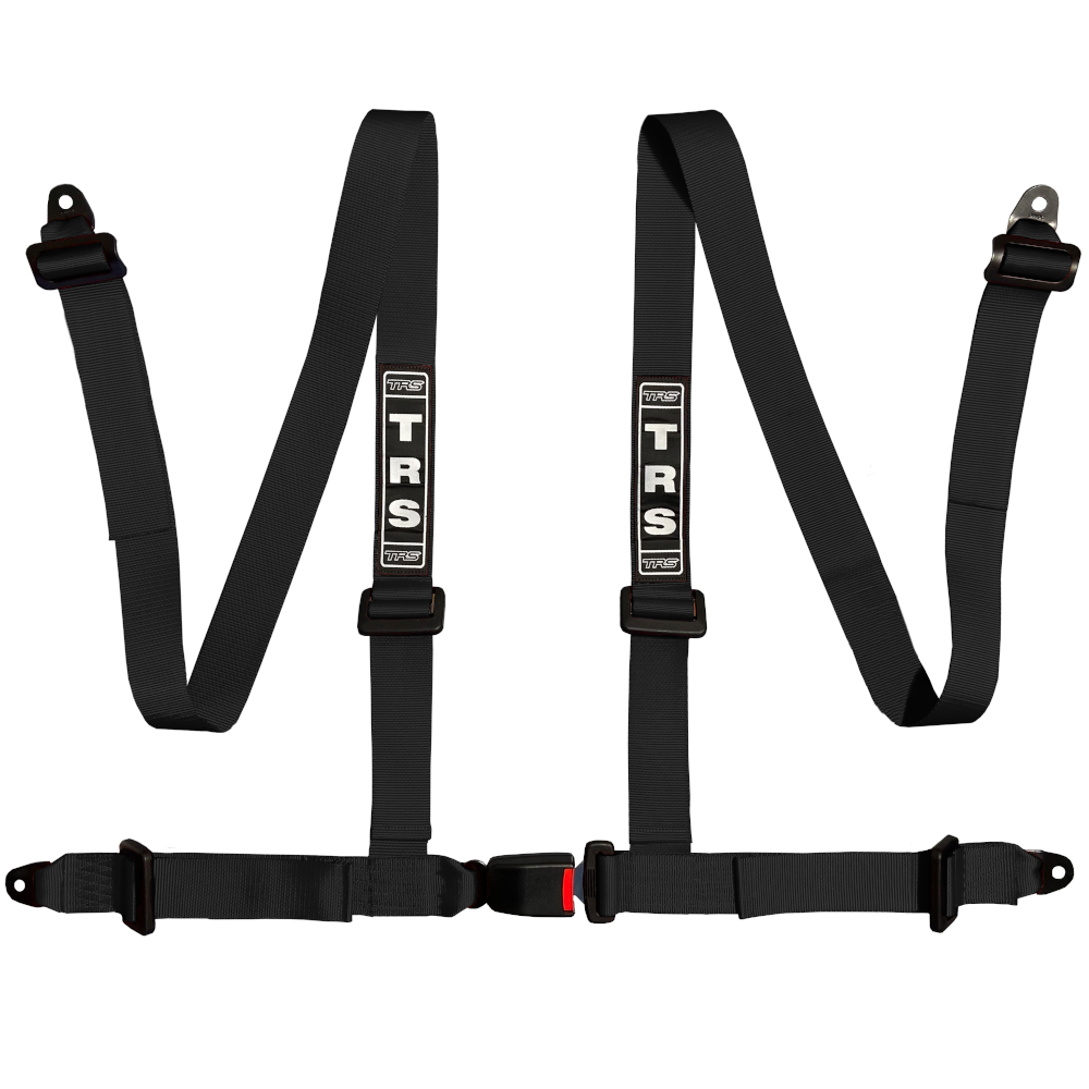 TRS Clubman Bolt In 4 Point Harness Belt-Black-Edited-GSM Performance