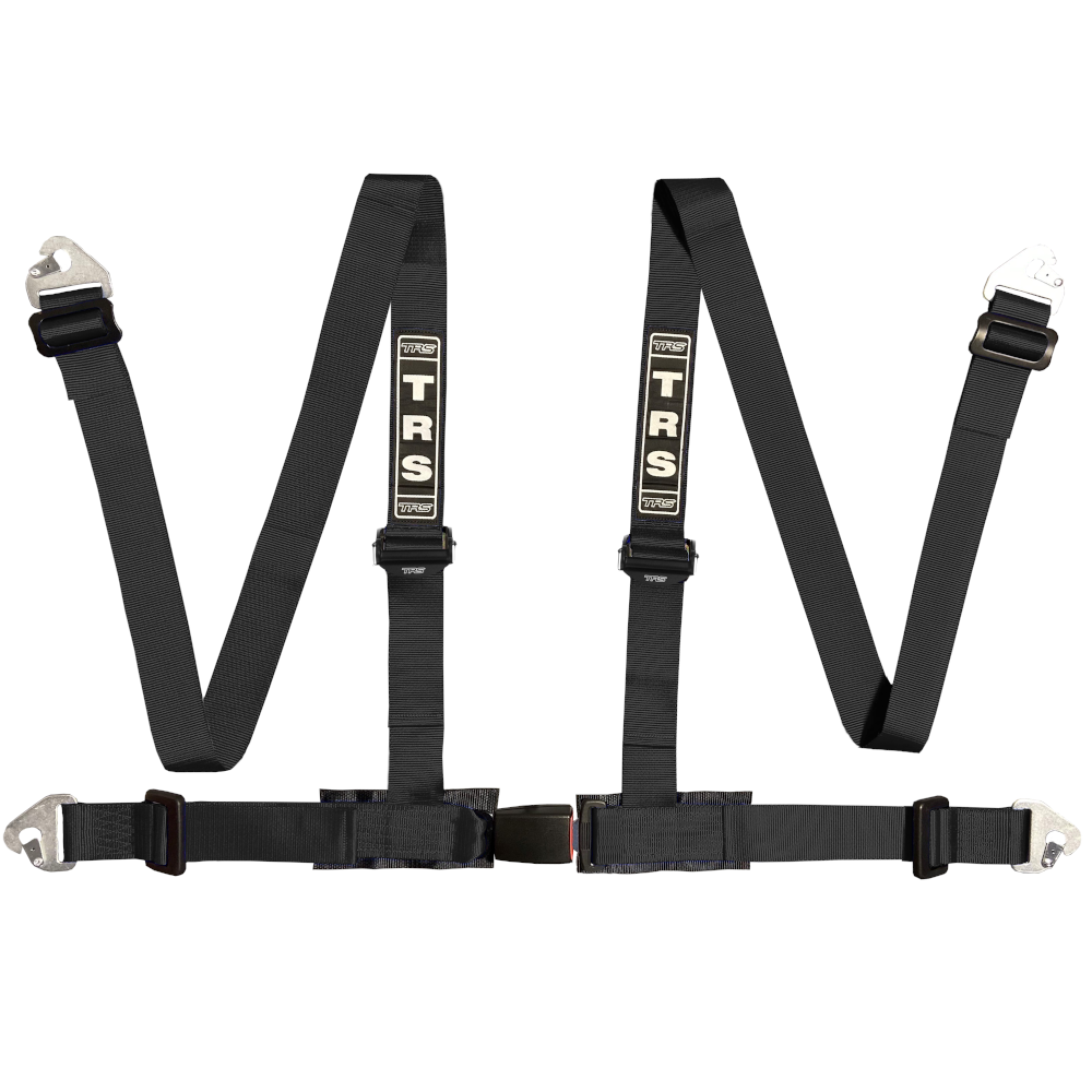 TRS Clubman Clip In 4 Point Superlite Harness Belt-Black-Edited-GSM Performance