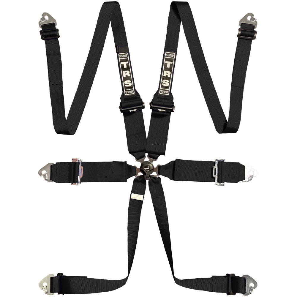 TRS Magnum Superlite 6 Point FIA HANS Harness Belt-Black-Edited-GSM Performance