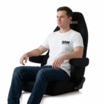 Bride DIGO III LIGHT CRUZ Reclining Sports Seat – GSM Performance with person