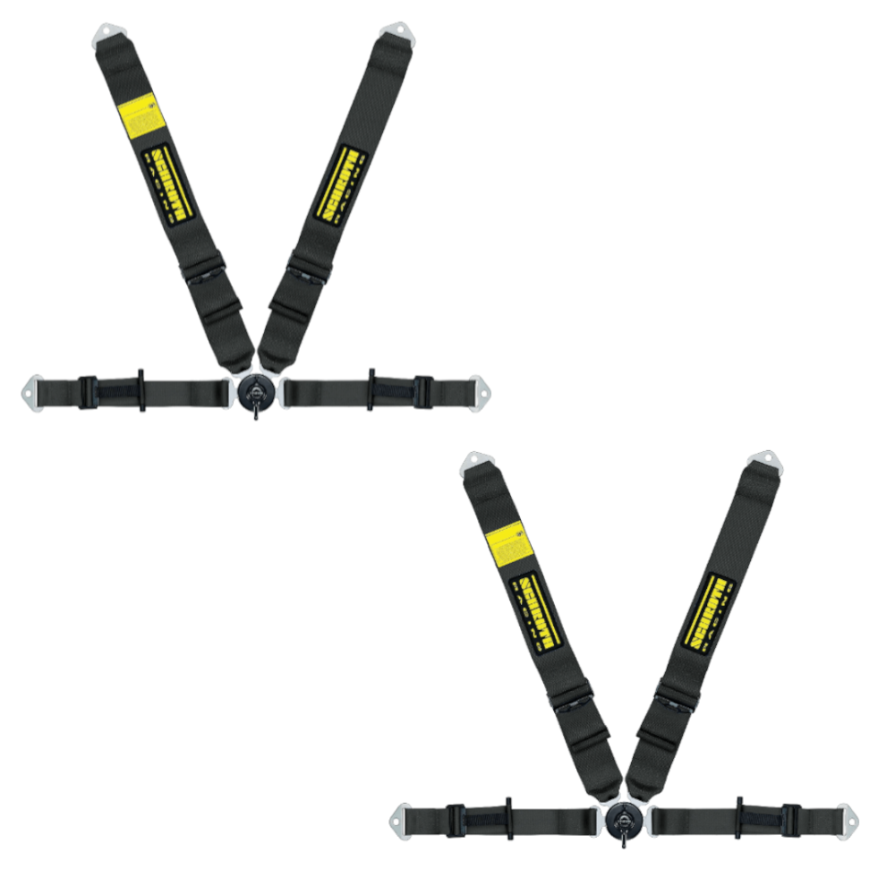 2 Schroth Caterham II ASM 4 Point Black Harnesses