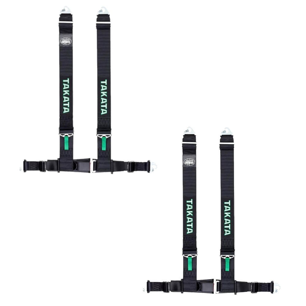 2 Takata Drift III Black Snap-On Harnesses