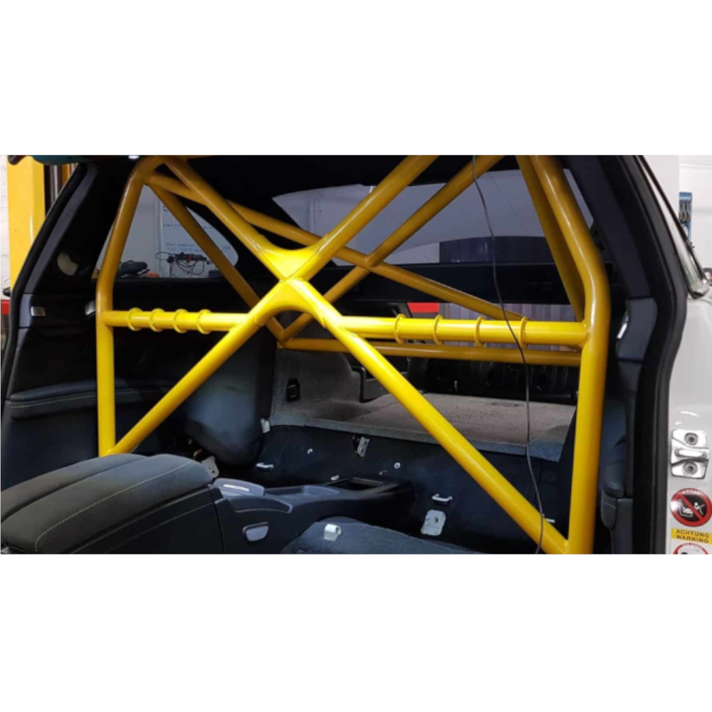 JP BMW E92 M3 Roll Cage - GTS Replica Half Cage fitted view