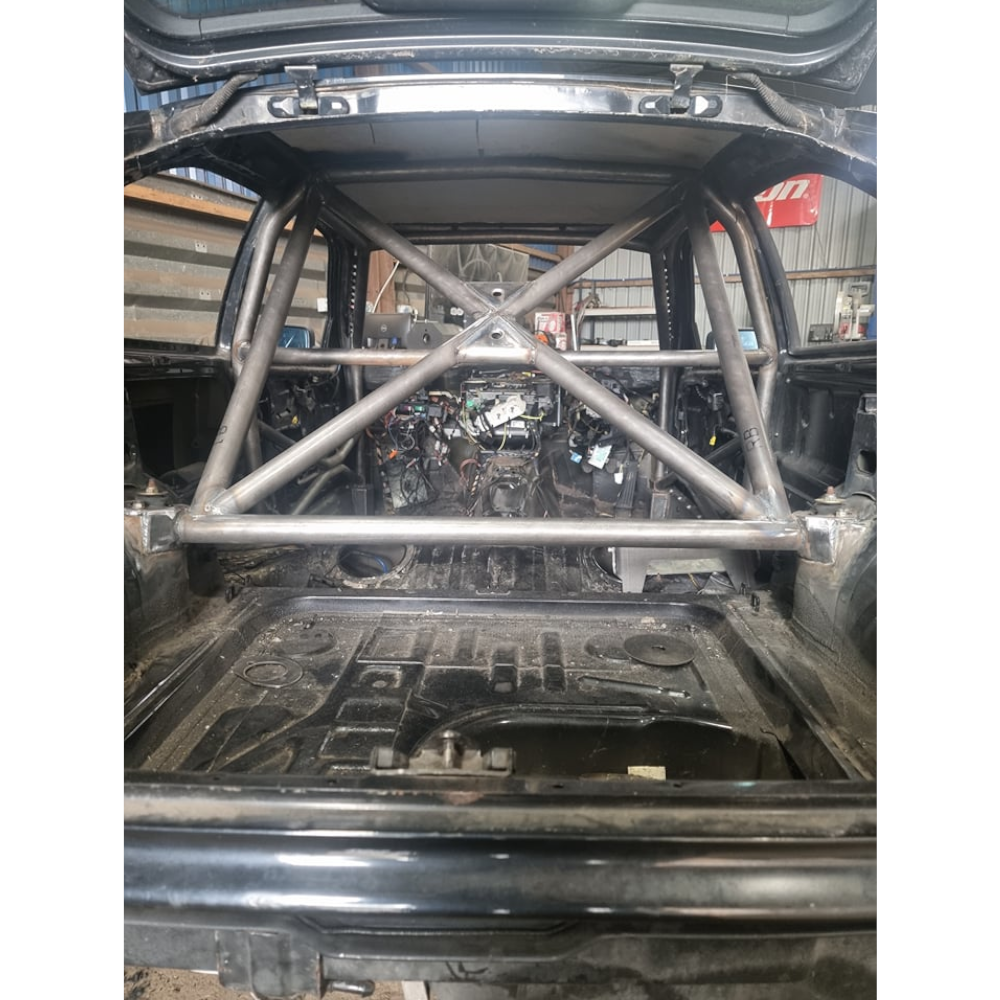 BMW E36 Compact DIY Multipoint Weld In Cage Kit fitted view