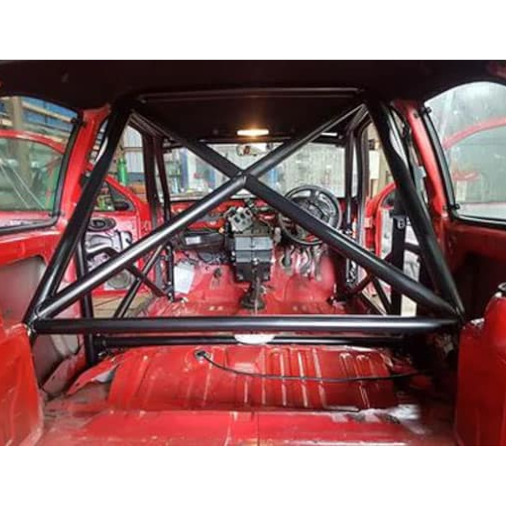 JP Ford Fiesta MK5 Bolt In Multipoint Competition Roll Cage fitted view