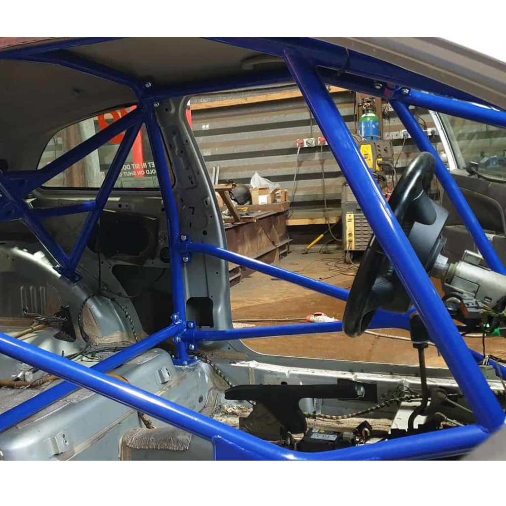 JP Ford Fiesta MK6 ST150 Multipoint Competition Roll Cage fitted view