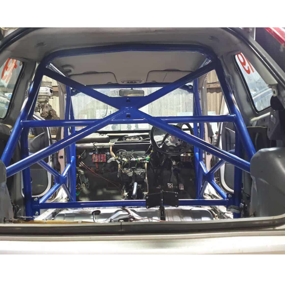 JP Ford Fiesta MK6 ST150 Multipoint Competition Roll Cage fitted view
