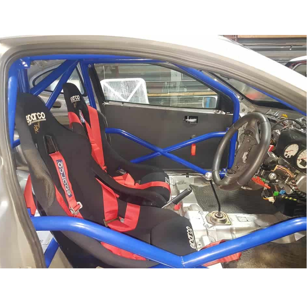 JP Ford Puma Bolt In Multipoint Competition Roll Cage fitted view