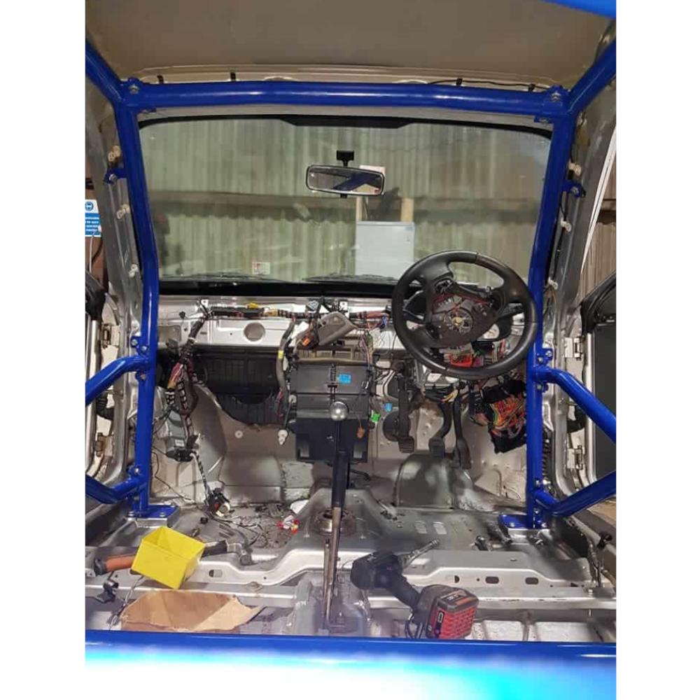 JP Ford Puma Bolt In Multipoint Competition Roll Cage fitted view