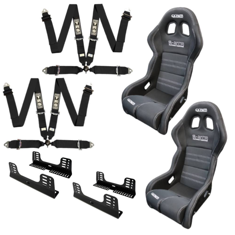 Mirco RTS-2 3D FIA Bucket Seat And Harness Motorsport Bundle