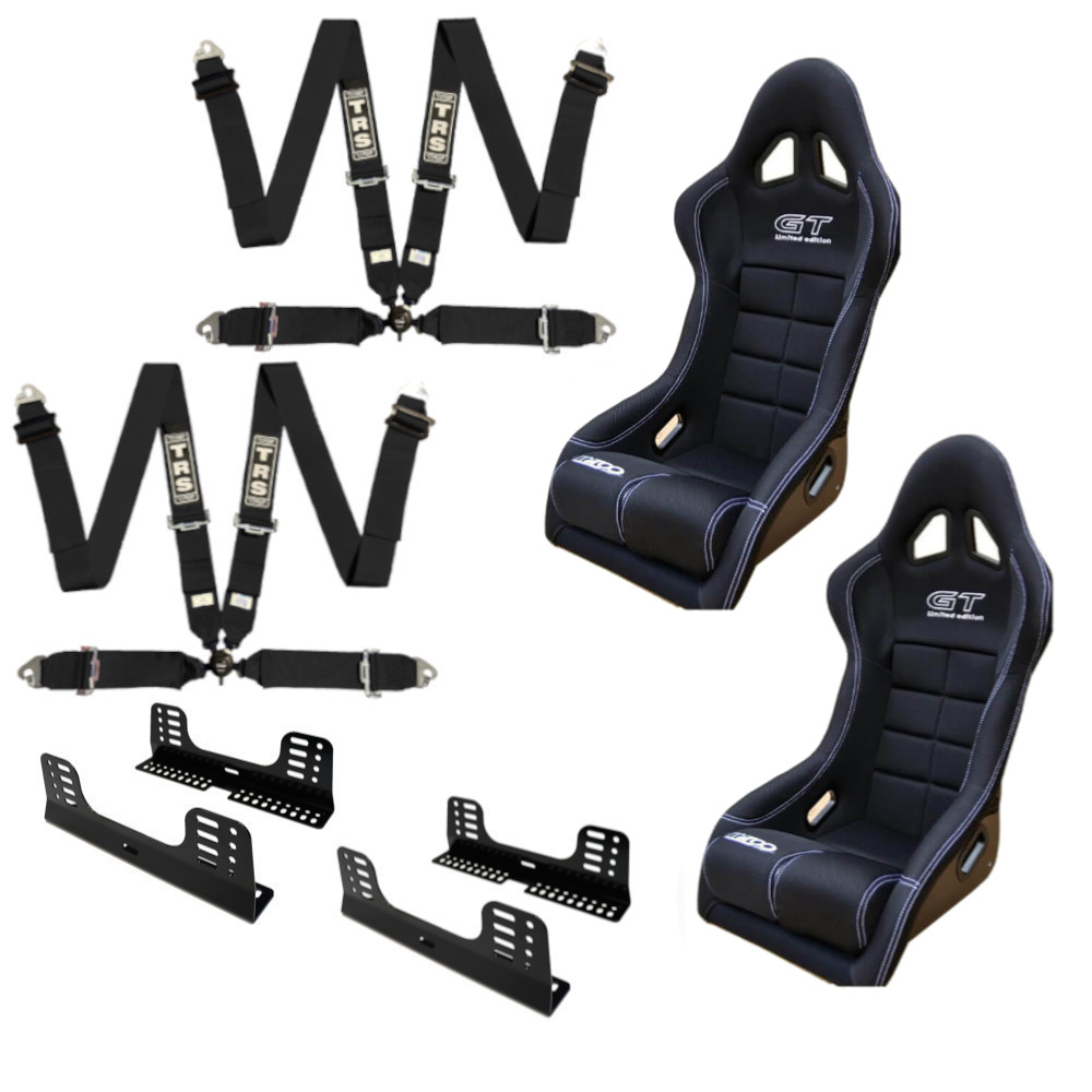 Mirco GT 3D FIA Bucket Seat And Harness Motorsport Bundle