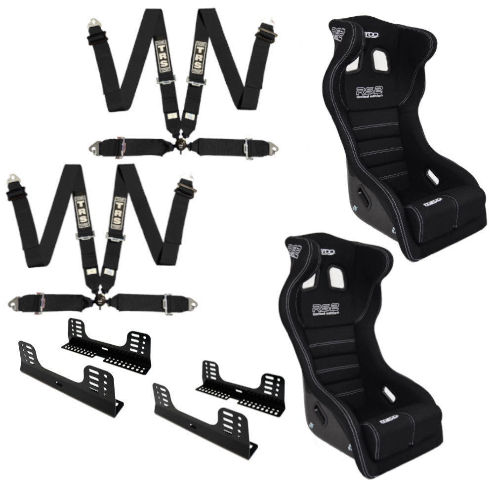 Mirco RS2 3D FIA Bucket Seat And Harness Motorsport Bundle