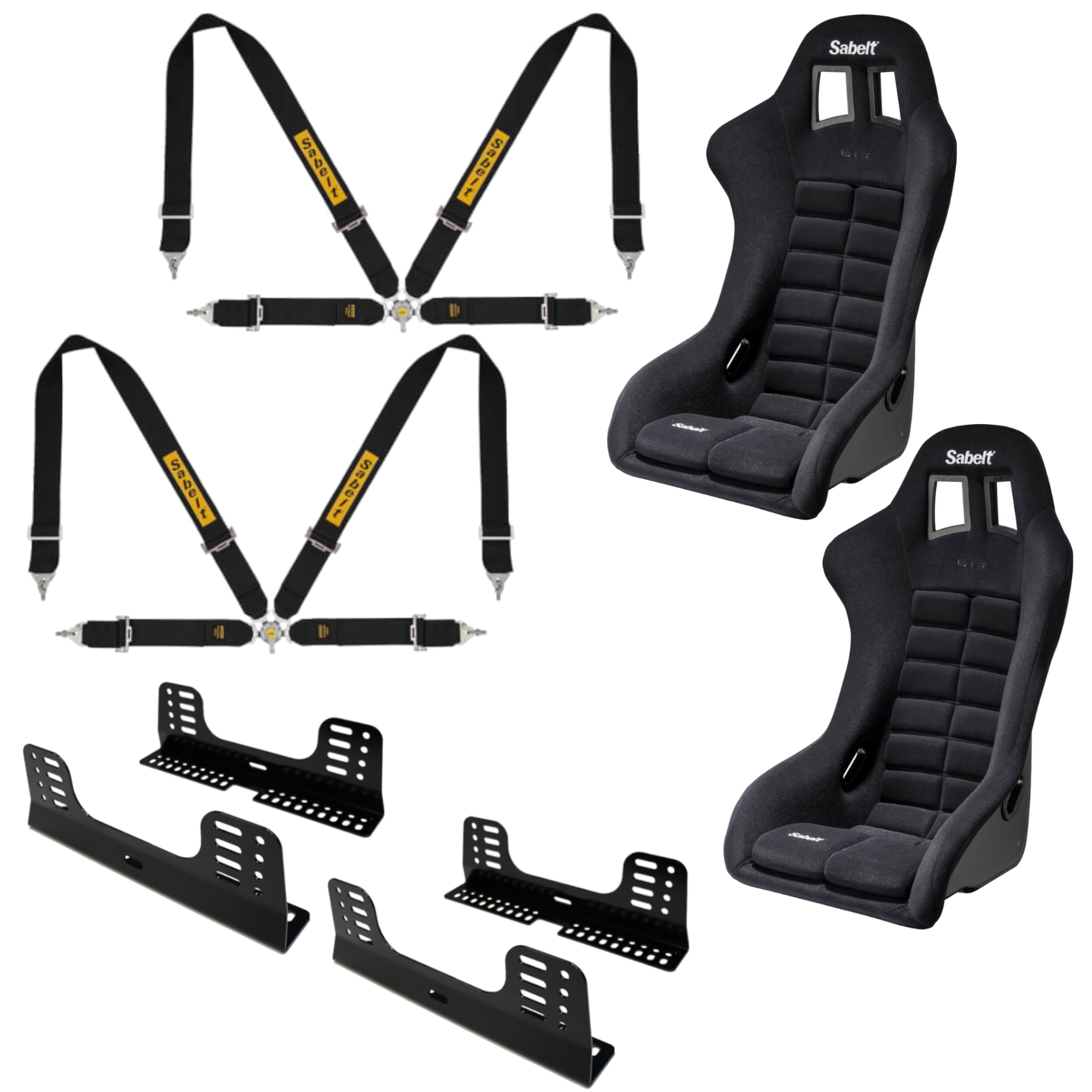 Sabelt GT3 FIA Bucket Seat And Harness Motorsport Bundle