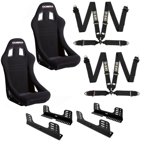 Cobra Monaco 2022 Nylon Bucket Seat And Harness Motorsport Bundle