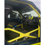 JP Mini R50/R53 Bolt In Multipoint Competition Roll Cage fitted view