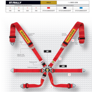 Sabelt 6 Point Gold Endurance FIA Saloon Harness