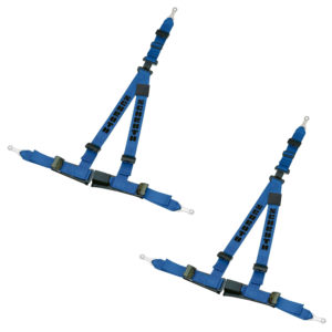 2 Schroth Rallye ASM 3 point Blue Harness Belts – GSM performance
