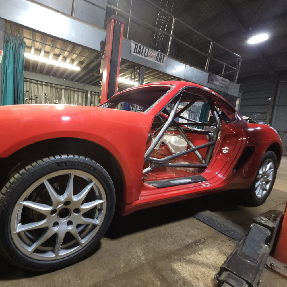JP Porsche 987 DIY Weld In Cage Kit fitted view