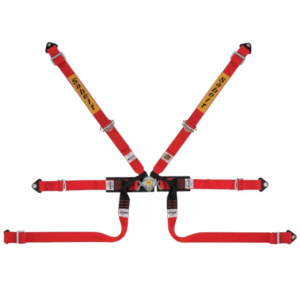 Sabelt Silver Formula 6 Point Harness - Red - 50A622FU3F6 | GSM Performance