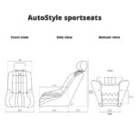 Auto Style Type Classic Fabric With Headrest Bucket Seat – SS52Z – GSM Performance 7