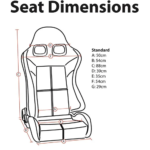 Corbeau PSR Reclining Sport Seat (PAIR)