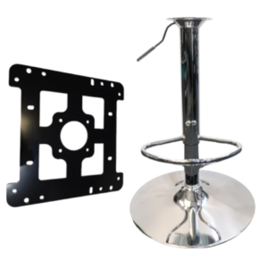 Endurance Motorsport Bar Stool With Office Chair Adaptor Plate