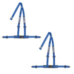 2 Sparco 3 Point Bolt In Club H-3 Blue Harnesses