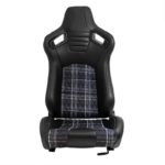 Auto Style GT Grey Tartan Reclining Seat